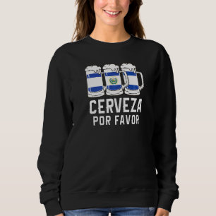 Sudadera El Salvador Cerveza Por Favor Bandera Pupusas Salv