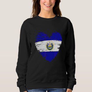 Sudadera El Salvador Corazón Bandera Salvadoreña Pri Salvad