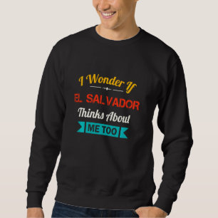 Sudadera El Salvador Graciosa cita de recuerdo de vintage