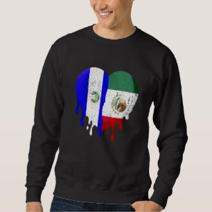Sudadera El Salvador México Bandera Corazón Ciudadano Crece