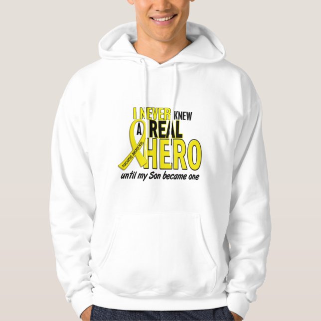 Sudadera El sarcoma NUNCA CONOCÍA a un hijo del HÉROE 2 (Anverso)