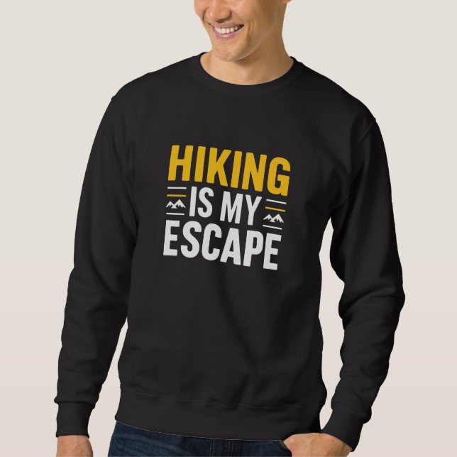 Sudadera El senderismo es mi escape (Anverso)