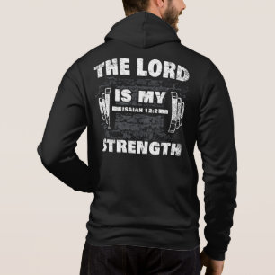 Sudadera El Señor es mi Fuerza Isaías 12:2 Cristiano