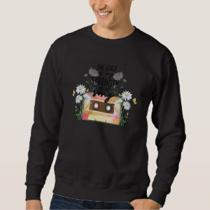 Sudadera El Señor Es Mi Fuerza Mi Canción, Jesús Cristiano.