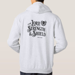 Sudadera El Señor es mi Fuerza y Escudo Real 