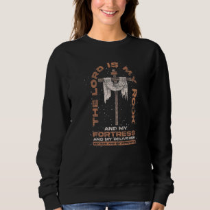 Sudadera El Señor Es Mi Rock Jesús Salvador Al Señor Cristi