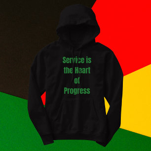 Sudadera El servicio es el corazón del progreso