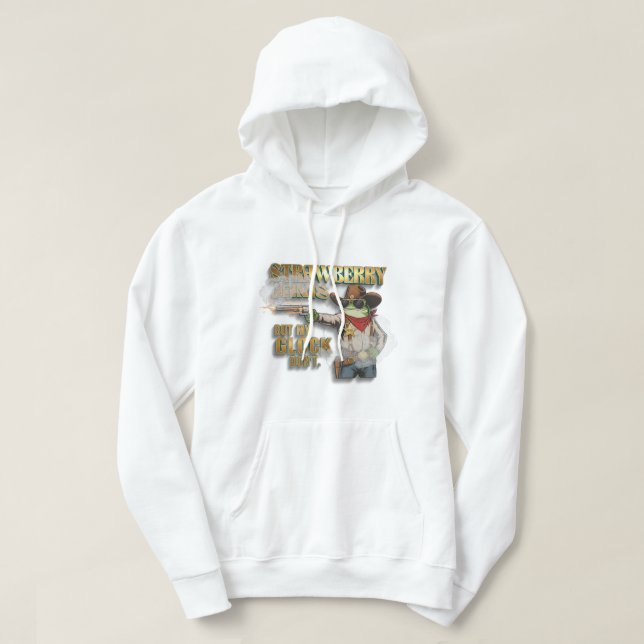 Sudadera El Sheriff Forajido: "MERMELADAS DE FRESAS PERO MI (Diseño del anverso)