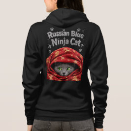 Sudadera El sigiloso y amiláceo: Gato Ninja Azul Ruso