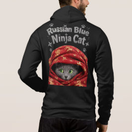 Sudadera El sigiloso y amiláceo: Gato Ninja Azul Ruso