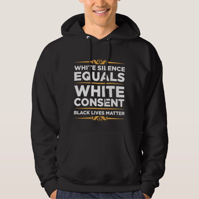 Sudadera El silencio blanco equivale al orgullo negro conse (Anverso)