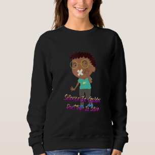 Sudadera El Silencio Es Novedad De Chiste Cuta De Cinta Dor