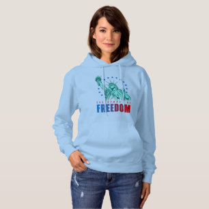 Sudadera El símbolo de la libertad   Hoodie de la mujer