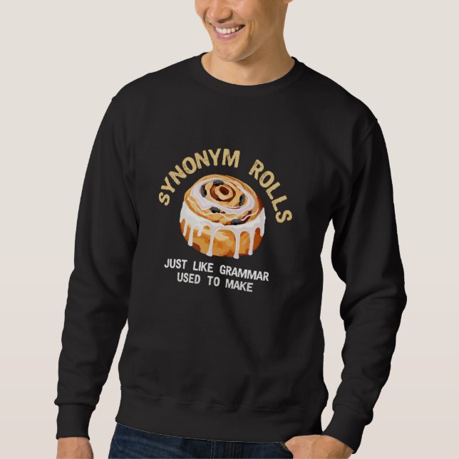 Sudadera El sinónimo fluye como la Grammar Grammar divertid (Anverso)