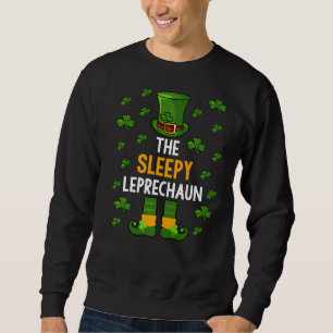 Sudadera El Sleepy Leprechaun Shirt Shamrock Irish Saint P