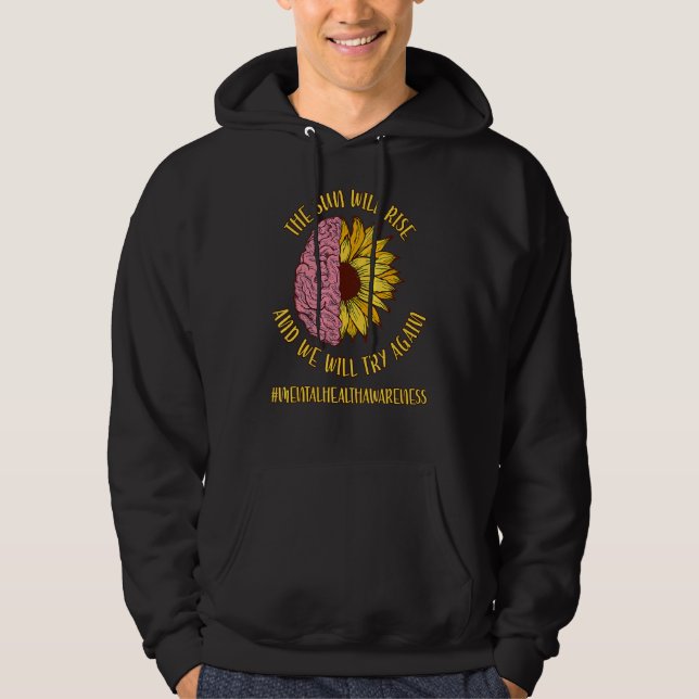 Sudadera El Sol Aumentará La Flor Que Difundirá La Salud Me (Anverso)