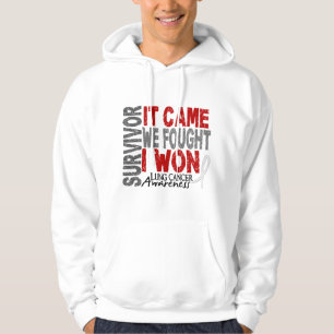 Sudadera El superviviente del cáncer de pulmón que vino