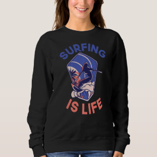 Sudadera El Surf Es Un Surfista Que Desperta La Vida