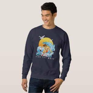 Sudadera El surfista avanza por la ola Hombres