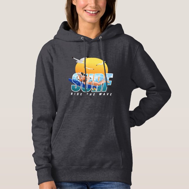 Sudadera El surfista avanza por la ola | Mujeres (Anverso)