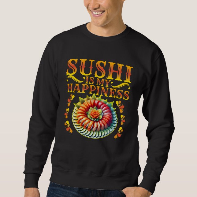 Sudadera el sushi es mi felicidad (Anverso)