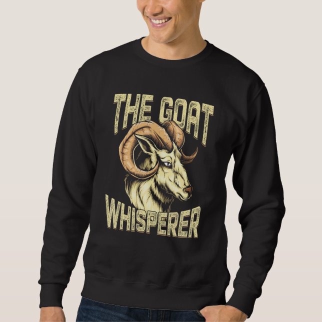 Sudadera El Susurrador de Cabras Granjero de Cabras (Anverso)