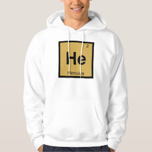 Sudadera Él - Tabla Periódica de Química Griega Hércules