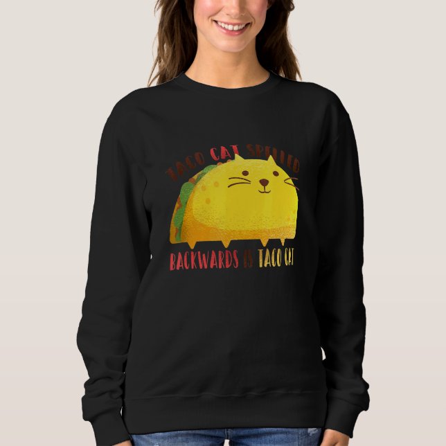Sudadera El Tacocat Spelling Atrás Es Tacocat Taco Mexicano (Anverso)