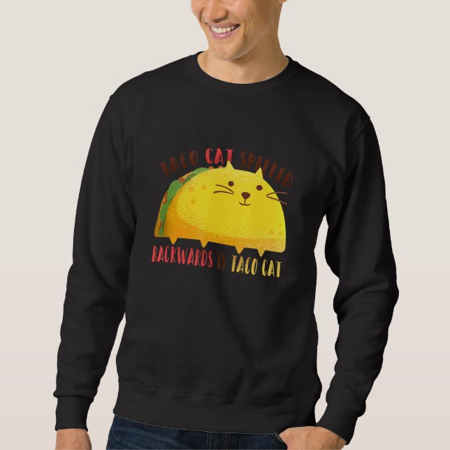 Sudadera El Tacocat Spelling Atrás Es Tacocat Taco Mexicano (Anverso)