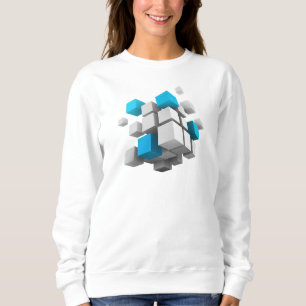 Sudadera el tamaño del grupo flotante de cubos de SlipperyJ