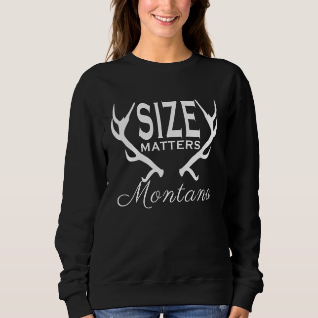Sudadera El tamaño importa: Antler Trophy Hunting Suggestiv (Anverso)