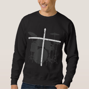 Sudadera El tambor cristiano Jesucristo cruza el tambor -