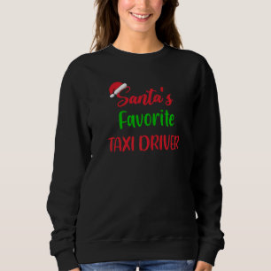 Sudadera El taxista favorito de Santa Pijama de Navidad X