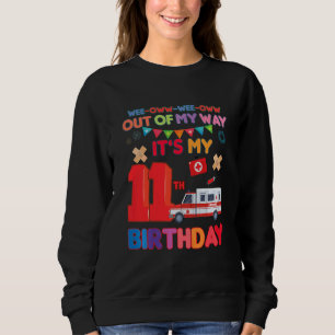 Sudadera El tema de la ambulancia de cumpleaños de los niño