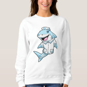 Sudadera El tiburón como enfermera con abrigo