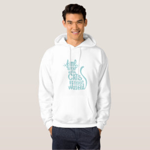 Sudadera El tiempo pasado con los gatos nunca se pierde