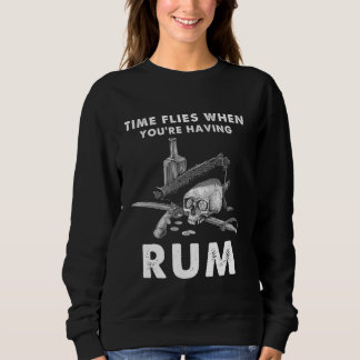 Sudadera El tiempo vuela cuando tienes Rum - Grasa divertid