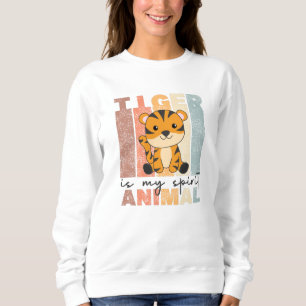Sudadera El tigre es mi animal espiritual - la vendimia del