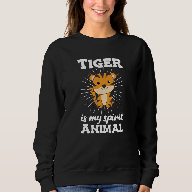 Sudadera El tigre es mi espíritu Animal - Animales de zooló (Anverso)