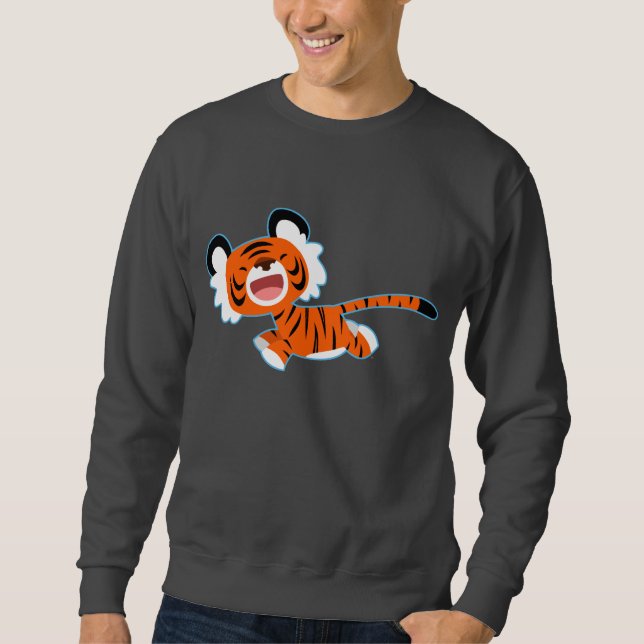 Sudadera El Tigre Personalizado En La Camiseta Huida (Anverso)