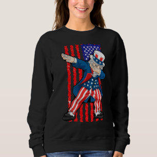Sudadera El Tío Dabbing Sam 4 De Julio Hombres Niños Presen