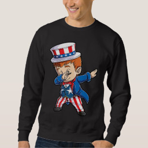 Sudadera El tío Dabbing Sam Boy 4 de Julio Niños Hombres Am