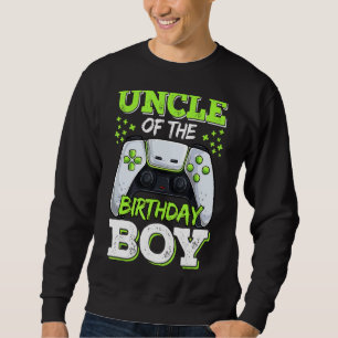 Sudadera El Tío De La Familia Jugadora De Cumpleaños