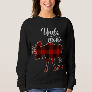 Sudadera El tío lindo Moose- Navidades rojos con ropa coinc