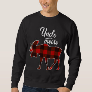 Sudadera El tío lindo Moose- Navidades rojos con ropa coinc