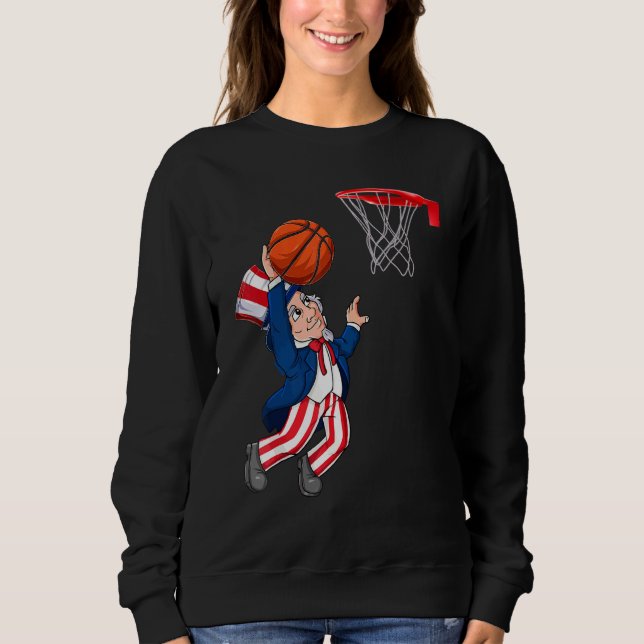 Sudadera El Tío Sam De Baloncesto, El 4 De Julio, Es Un Dim (Anverso)
