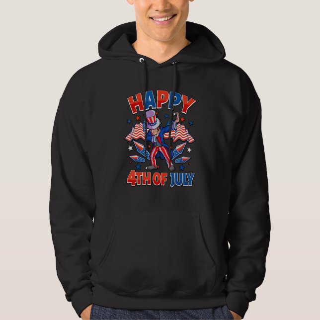 Sudadera El Tío Sam De Dabbing El 4 De Julio Chicos Estadou (Anverso)