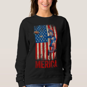 Sudadera El Tío Sam De Fútbol 4 De Julio Hombres Estadounid