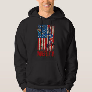Sudadera El Tío Sam De Fútbol 4 De Julio Hombres Estadounid