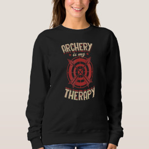 Sudadera El tiro con arco es mi terapia Arco y flecha Objet